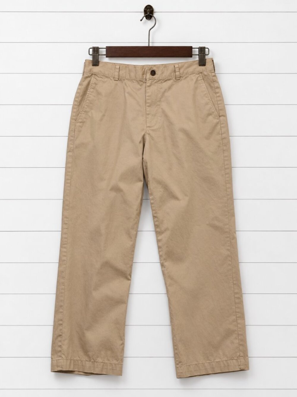 Brooks Brothers 346 Chino Pants Mens 35x32 Khaki Flat Front Cotton Classic